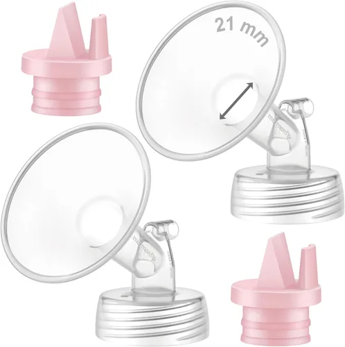 Miniatura 20 de 2X 17 mm Maymom Piezas de bomba de cuello ancho Compatibles con bombas Spectra S1/S2; Incluye bridas de boca ancha; No es una brida original
