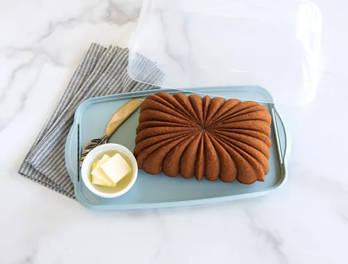 Miniatura 12 de Nordic Ware Porta pasteles, paquete de lujo, transparente