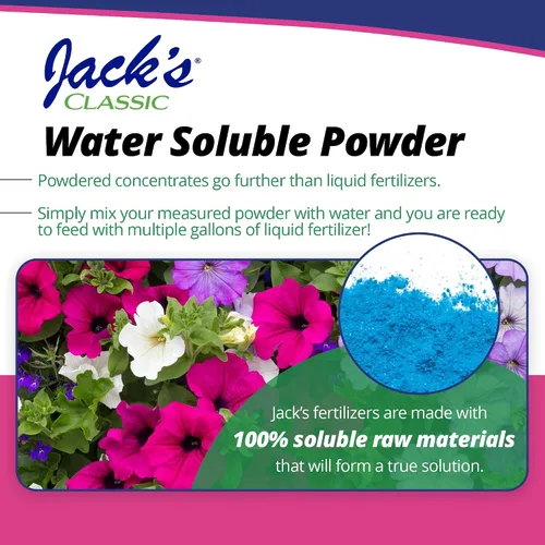 Miniatura 5 de Jack's Classic 20-6-22 Fertilizante soluble en agua para alimentación de petunia con micronutrientes, 10 libras, paquete de 2 - Proporciona anuales