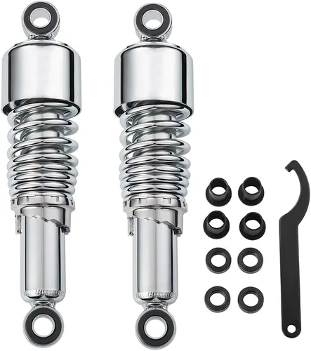 Miniatura 6 de Amortiguador de Motocicleta Suspensión Trasera de Motocicleta 10.5"/267mm Suspensión Trasera Universal 1 Par Negro