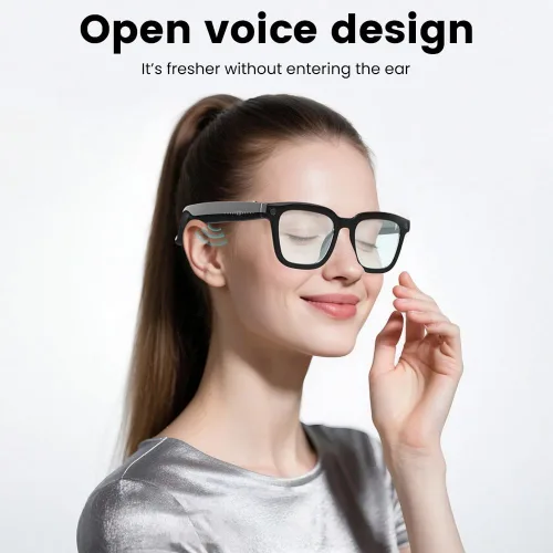 Miniatura 9 de Lentes inteligentes con inteligencia artificial con cámara HD de 80 MP, video de 1080P, Bluetooth/Wi-Fi, control de voz y reconocimiento