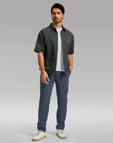 Miniatura 6 de Soothfeel Pantalones de golf para hombre con 5 bolsillos, ajustados, elásticos, casuales, de viaje, pantalones de trabajo para hombre