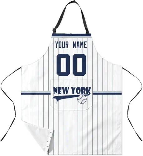 Miniatura 28 de ANTKING Custom Apron with Pocket Custom Any Name and Any Number Gifts for Dad Men Fans