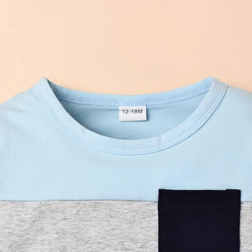 Miniatura 63 de Ropa de otoño e invierno para bebé, trajes de niño pequeño, sudadera de manga larga, sudadera de retazos y pantalones, 2 piezas, 12 meses a 5 años
