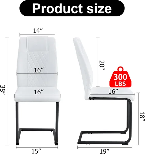 Miniatura 2 de Dining Chairs Set of 6,Kitchen Chairs with Leather Cushions,Modern Dining Chairs with Gold Metal Frame,Dinner Chairs for Kitchen & Dining Room and