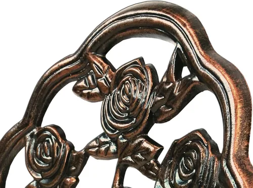 Miniatura 4 de Oakland Living Juego de 3 piezas Rose Bistro con mesa superior de aluminio fundido de 23.5 pulgadas Bronce antiguo