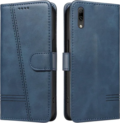 Miniatura 71 de Funda con tapa para Huawei Nova Lite 3, protección de 360 grados, a prueba de golpes, de piel sintética, con función atril y 3 ranuras