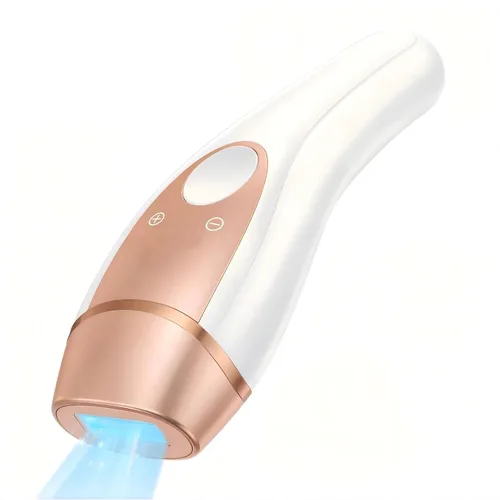 Depilación láser IPL para mujeres, contacto de enfriamiento de hielo de 41 °F para depilación sin dolor, energía 21J 99% reducción de vello en 2