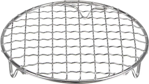 Miniatura 47 de HARFINGTON Rejilla Redonda de Cocina de 6.5 Pulgadas de Acero Inoxidable 201 con Alambre Cruzado para Barbacoa, Parrilla, Cocina, Horneado, Ahumado
