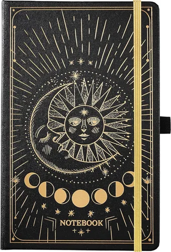 Miniatura 17 de Artfan Cuaderno/diario a rayas – Cuaderno clásico de piel sintética de papel grueso de alta calidad con bolsillo + separadores de páginas, regalos