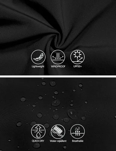 Miniatura 6 de Mapamyumco Men's Windbreaker Lightweight, Windproof Hooded Golf Jacket, Stretch Water-Resistant