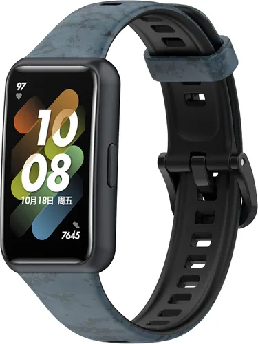 Miniatura 6 de FitTurn Paquete de 5 bandas deportivas ajustables de goma de silicona con estampado de camuflaje, accesorios para HUAWEI Band 7/Honor Band 7 Fitness