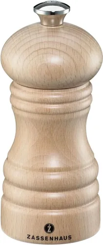 Miniatura 2 de Zassenhaus Berlin - Molinillo de pimienta de madera, recargable, 4.7 pulgadas, haya natural Natural Beech