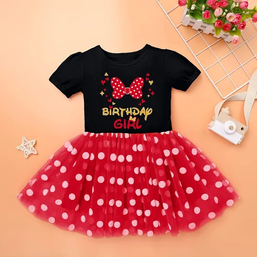 Miniatura 3 de IMEKIS Traje de cumpleaños para niñas bebés, vestido de lunares, diadema para Halloween, cosplay, sesión de fotos, 1-6T