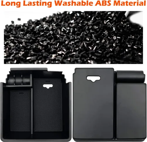 Miniatura 3 de Compatible con Ford Ranger 2019 2020 2021 2022 2023 Accesorios Organizador de consola central, caja de almacenamiento interior, reposabrazos bandeja