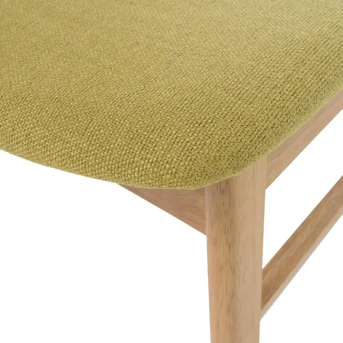 Miniatura 5 de Christopher Knight Home Lucious - Sillas de comedor con acabado de roble y tela, juego de 2 piezas, té verde
