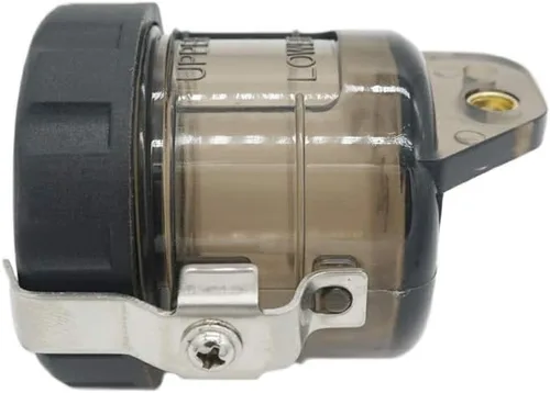 Miniatura 2 de S SYUU Depósito de botella de líquido para depósito de aceite de cilindro maestro de freno delantero compatible con Yamaha FZS 600 YZF-R1 YZF-R6