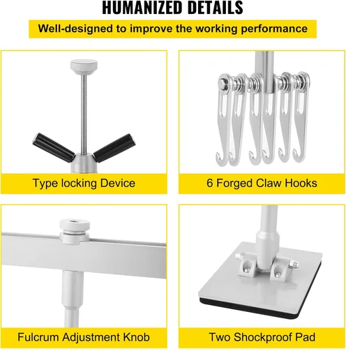 Miniatura 5 de Kit de palanca extractora de abolladuras Bestauto, compatible con extracción de abolladuras de aluminio y acero (850mm/33PULGADAS)