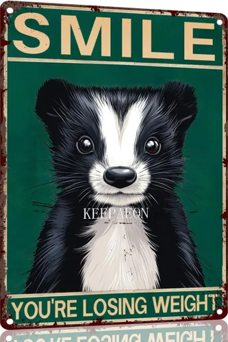 Miniatura 9 de Skunk Bathroom Wall Decor Signs Metal Aluminum Sign Remember to Wipe Bathroom Decor Weird Stuff 12x8 Inches Decor Funny Poster Funny Bathroom 8294