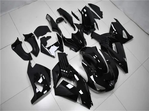 Miniatura 2 de Carenado negro brillante apto para Kawasaki Ninja 2006-2011 ZX14R ZZR1400 1400 ZX-14R nueva inyección ABS plásticos carrocería kit de carrocería