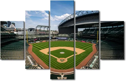 Miniatura 18 de Arte para pared, lienzo para estadio deportivo, arte para pared, diseño de campo de Wrigley en Chicago, pinturas de Chicago, impresiones sobre