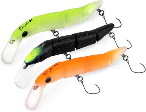 KINGDOM 3 señuelos de pesca Topwater para Bass Whopper Popper señuelo de pesca para lubina, bagre, lucioperca, cebo flotante para lápices con cola 5
