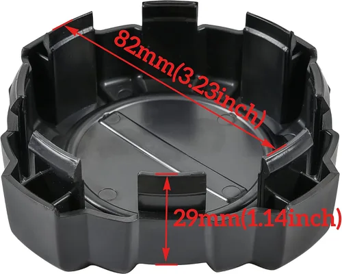 Miniatura 6 de SAUTVS Tapas de cubo de rueda para Polaris General 1000, cubierta central de llanta negra, para accesorios Polaris General 1000/4 2016-2021