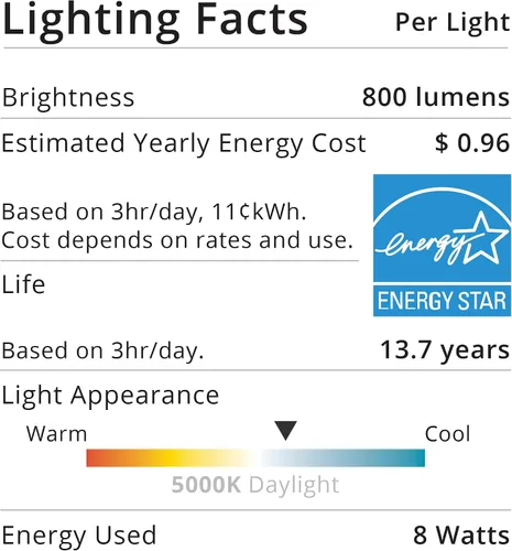 Miniatura 7 de Sunco - Paquete de 10 bombillas LED A15, regulables para electrodomésticos de refrigerador, 800 LM, 8 W (equivalente a 60 W), luz diurna de 5000 K