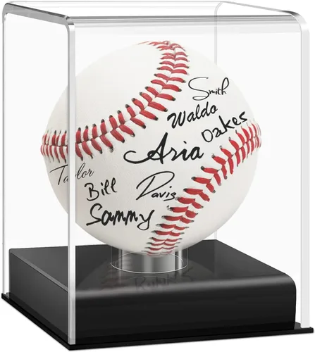 Estuche de exhibición de béisbol, cubo acrílico con protección UV, estuche transparente para recuerdos y pelotas autografiadas (1 unidad)