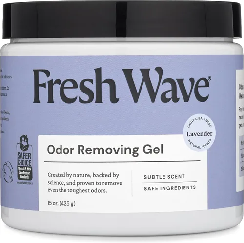 Miniatura 25 de Fresh Wave Gel eliminador de olores, 7 onzas, paquete de 3 absorbentes de olores para el hogar, alivio de olores más seguro, eliminador de olores