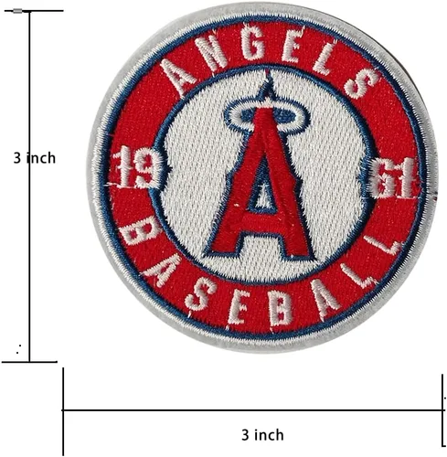 Miniatura 2 de Angels - Parches circulares bordados para planchar para chaquetas, camisas, jeans, mochilas, coser, decoración, manualidades, 3 pulgadas