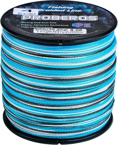 Miniatura 9 de Sedal trenzado de 4 hebras, más fuerte, multifilamento, de polietileno, trenzado, para agua salada, 6 lb - 100 lb, 100 m - 300 m - 500 m, súper