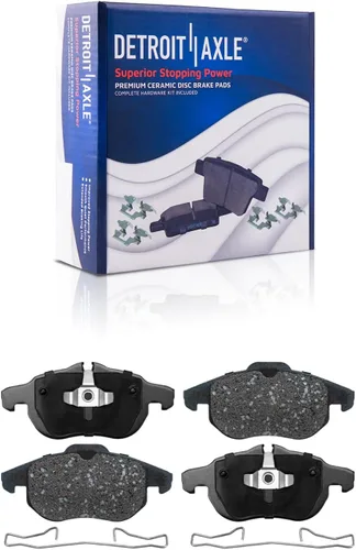 Miniatura 10 de Detroit Axle - Pastillas de Freno para Nissan Altima Sentra 350Z Juke INFINITI G35, Pastillas de Freno Cerámica Delanteras y Traseras Reemplazo