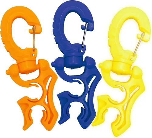 Miniatura 15 de Clip de soporte de manguera de buceo – Organizador de manguera seguro doble LP/HP para configuración BCD y gestión de equipos de buceo – Accesorio