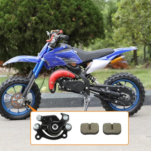 Miniatura 9 de FVRITO Pinza de freno de disco delantera con pastillas de freno compatible con SYX Moto 50cc Dirt Bike SSR X-Pro Mototec Coolster Apollo 47cc 49cc 2