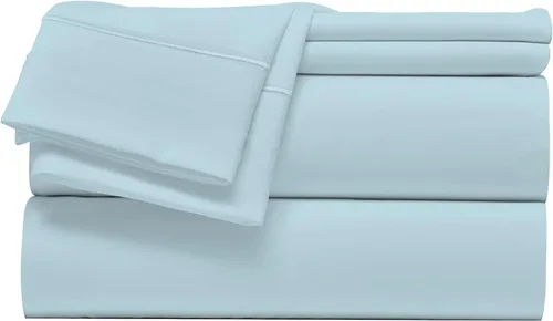Giza Sheets - Juego de sábanas de algodón Giza tamaño Queen para colchones de hasta 18 pulgadas de profundidad, juego de sábanas de 4 piezas, color