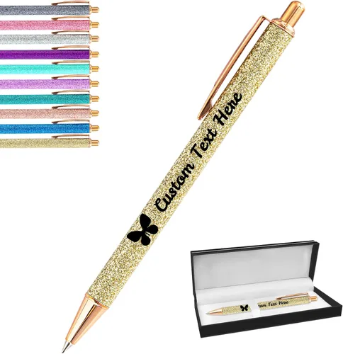 Miniatura 86 de Aolun 10 bolígrafos personalizados con nombre, bolígrafo retráctil con mensaje de texto para mujeres, enfermeras, escritura, cumpleaños, graduación