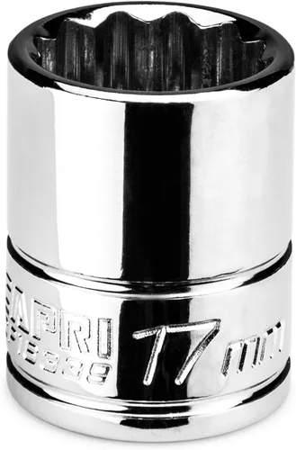 Miniatura 11 de Capri Tools Zócalo poco profundo de 0.315 in, accionamiento de 3/8 in, 12 puntos, métrico