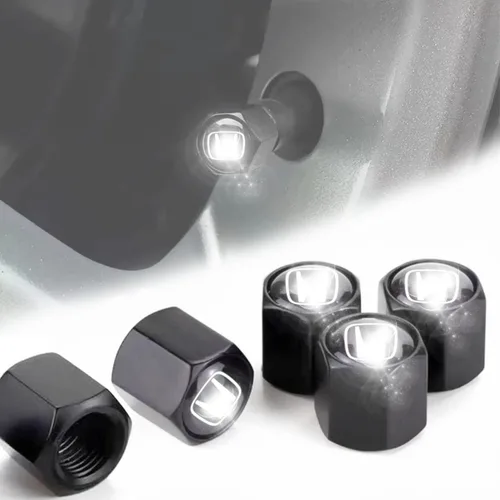 Tapones de vástago de válvula de neumático de automóvil, tapa de válvula de aire de metal para Accord Civic CR-V URV Pilot EX EX-L, accesorios de