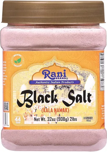 Miniatura 13 de Rani - Sal negra en polvo (Kala Namak) mineral 11.36kg (400oz / 25lbs) Caja a granel ~ Sin refinar, pura y natural Vegano Apto para gluten Sin