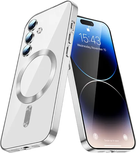 Miniatura 7 de LEMAXELERS Funda magnética para Samsung Galaxy Note 20 Ultra compatible con carga inalámbrica MagSafe [no amarillenta] delgada y suave TPU Púrpura
