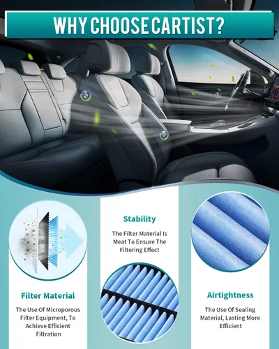 Miniatura 3 de Cartist 2 filtros de aire de motor CA11259, ajuste personalizado para Mazda 3, 6, CX5 (2012-2022), repuesto de filtros de aire automotrices
