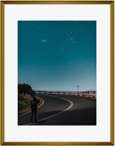Miniatura 38 de Frametory, Portarretratos de aluminio negro de 6 x 8 pulgadas, juego de 1, ideal para mostrar fotos de 5 x 7 con paspartú o 6 x 8 sin paspartú