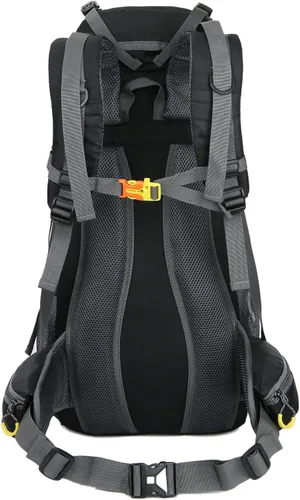 Miniatura 2 de WoneNice Mochila de senderismo impermeable de 50L (45+5) - Mochila deportiva al aire libre con cubierta de lluvia Negro