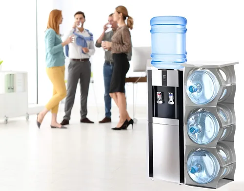 Miniatura 4 de Bariboo Estante apilable para almacenamiento de botellas de agua, organizador de 5 galones, soporte para jarra para organización de cocina, gabinete