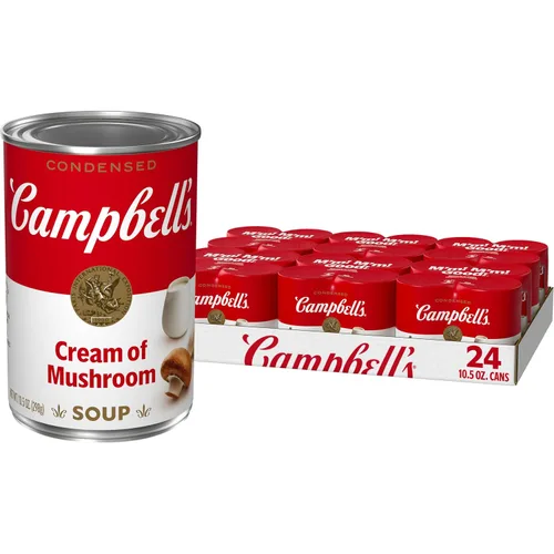 Miniatura 11 de Campbell's Cream of Mushroom - Sopa condensada de crema de champiñones, lata de 10.5 onzas