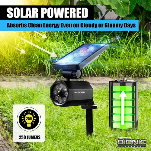 Miniatura 2 de Bell+Howell Bionic - Foco LED solar con sensor de movimiento de 25 pies, resistente al agua, resistente a las heladas, iluminación exterior como se