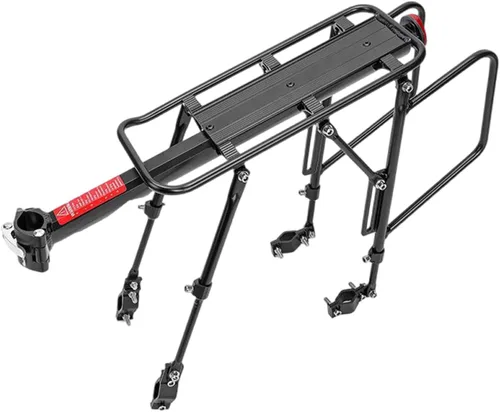 Miniatura 4 de Aleación de aluminio Bicicletas de montaña Asiento trasero Portaequipajes Rack Ciclismo Bicicletas Cargo Rack Bastidores de asiento trasero