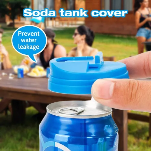 Miniatura 2 de Cubiertas para latas de refresco, cubiertas de lata de refresco mejoradas 2024 para latas de soda, cubiertas de lata de cola redondas, tapadera