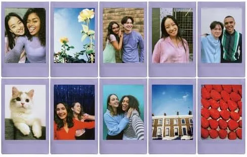 Miniatura 9 de Fujifilm Paquete variado de películas Instax Mini – 5 estilos únicos para cámaras Instax (Macaron, Monocromo, Mármol Azul, Lavanda, Limonada Rosa)